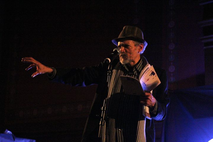 The Poet John Agard put a spell on the audience at the old City Hall in Umeå.